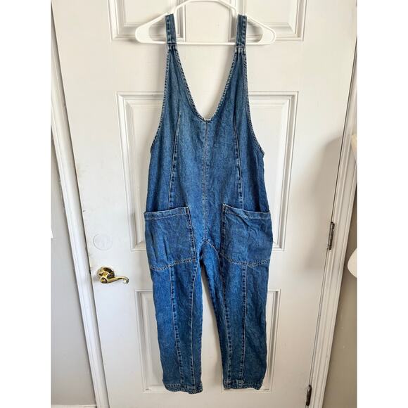 Free People High Roller denim jumpsuit size XS - Picture 4 of 6